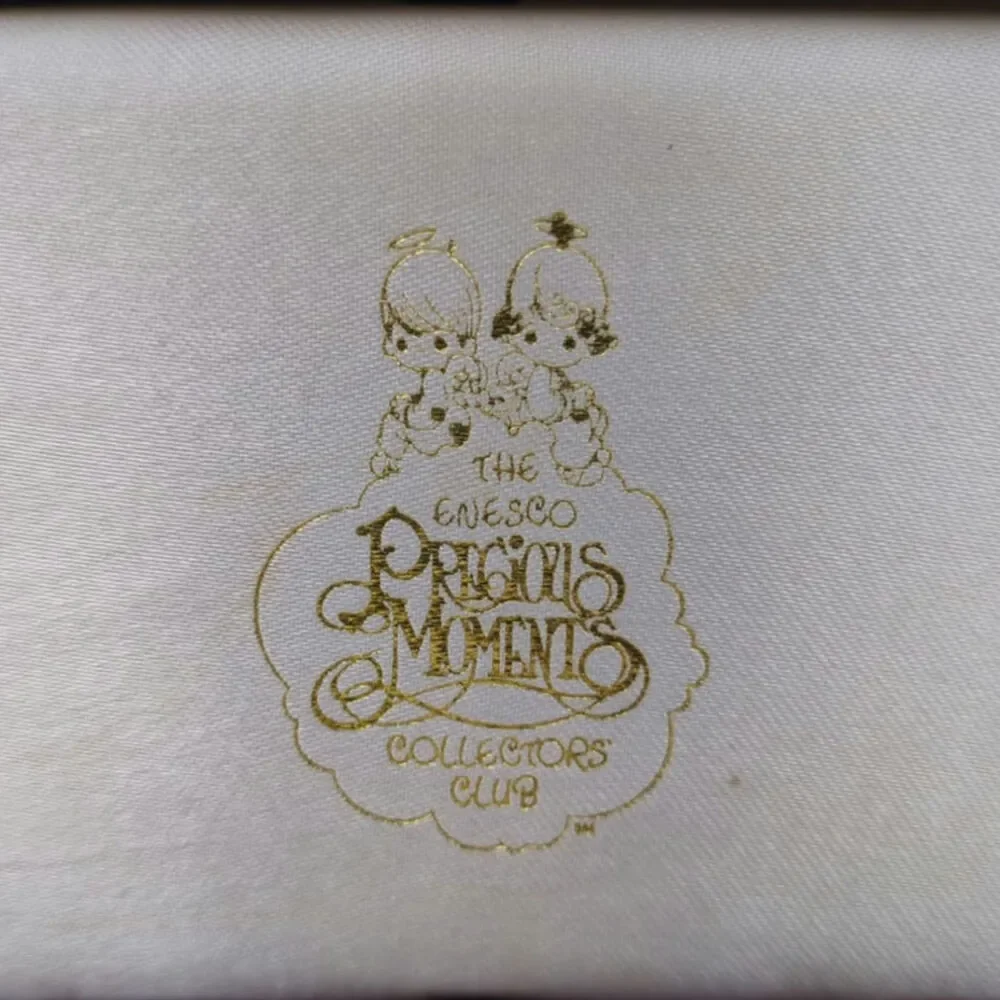 Vintage Enesco Precious Moments Collectors Club Enameled Three Coin Set